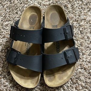 Black Birkenstock slide Sandals size 37